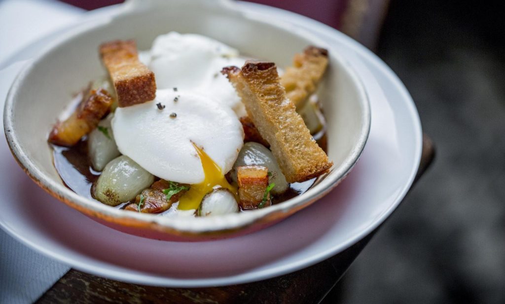 L'un des plats du restaurant Teritoria Aux Lyonnais à Paris