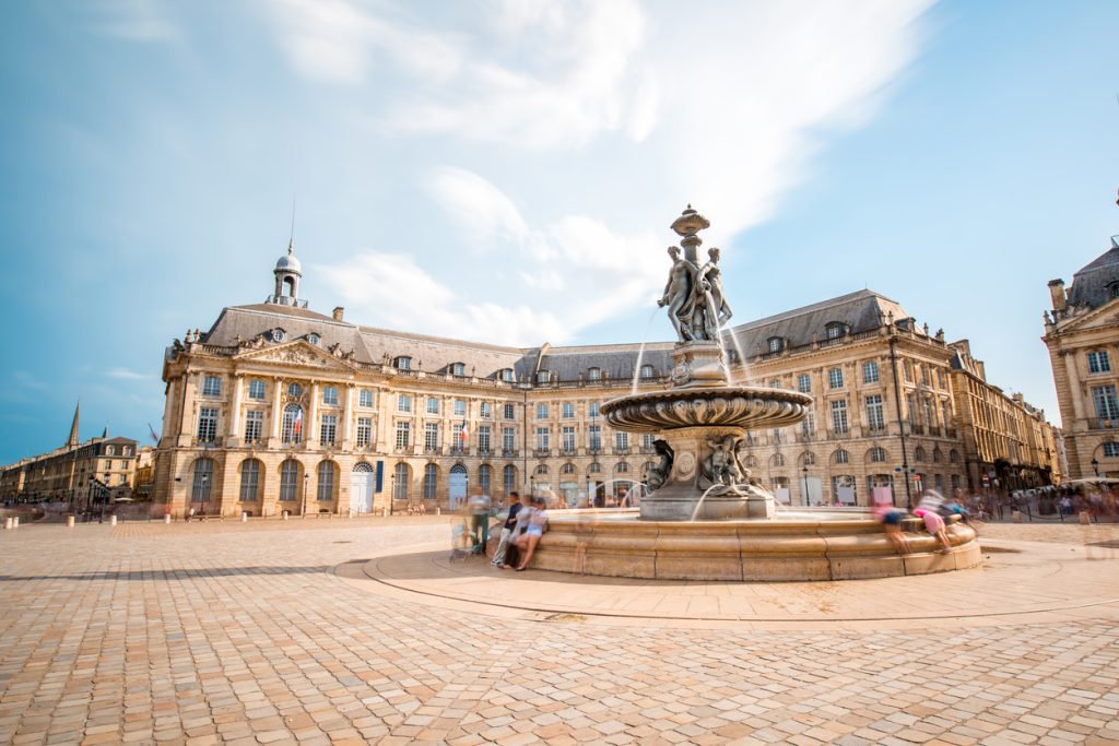 Place de la bourse à Bordeaux